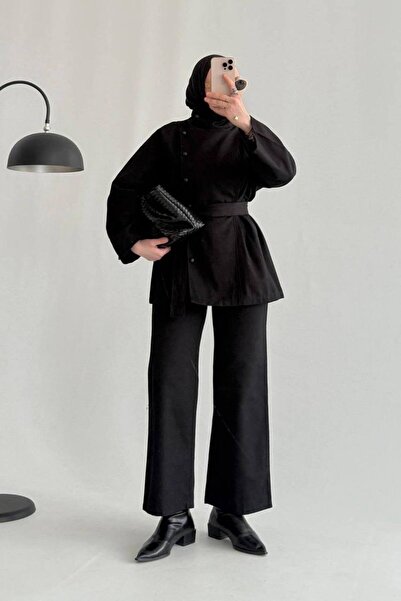 fera butik Premium Black Double Bottom-Top Set