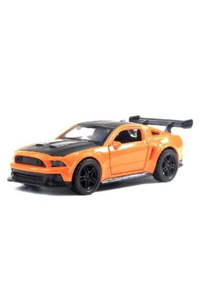 hst Diecast Model Alloy Collectible Toy Mustang Car for Kids Orange and Black