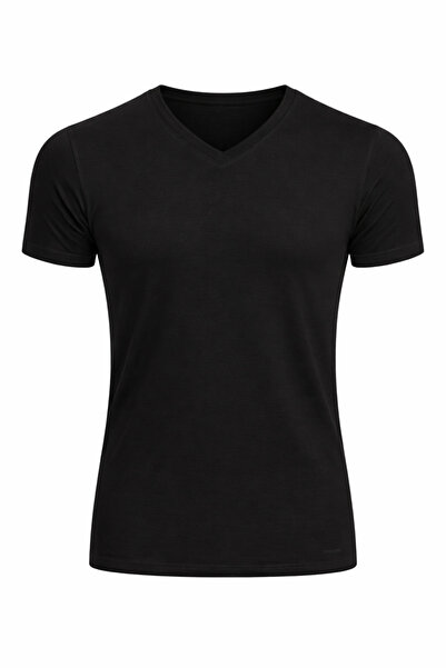 YUYİ Ji̇ber Modal Cotton V-Neck Short Sleeve Anti-Allergic Men's Underwear 253