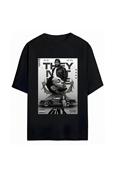 SVART WEAR Унисекс голяма тениска с принт Kendrick Lamar