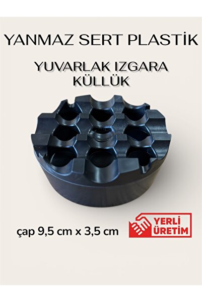 ZEDplast YANMAZ sert plastik yuvarlak ızgara küllük