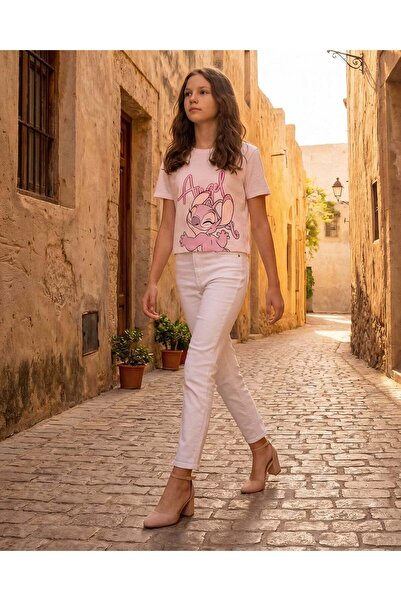 REDTAG تيشيرت وردي فضفاض للبنات الكبيرات