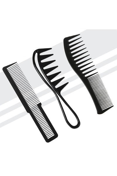 gaman Men's Hair Styling Set 3 Piece Static Comb Set