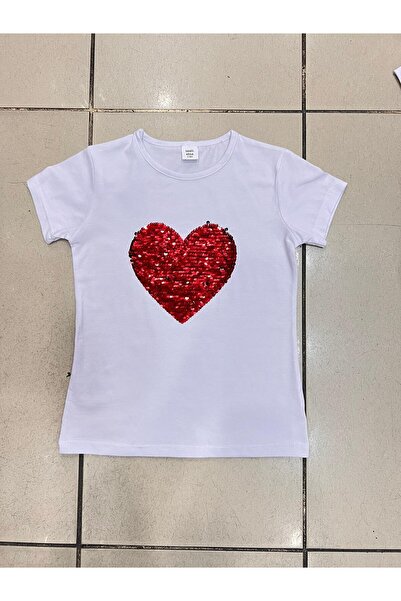 Nacar Kız Çocuk Gösteri Kıyafeti Tshirt Motifli