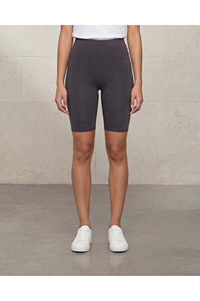 REDTAG Women Charcoal Biker Shorts