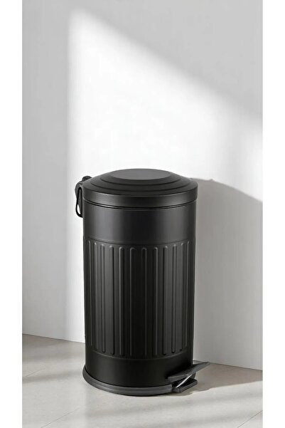 Bürke 16 Liter Black Vintage Shock Absorber Trash Can Silent Slow Closing Bat...