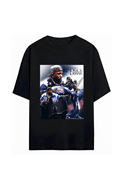 SVART WEAR Унисекс голяма тениска с принт Kendrick Lamar