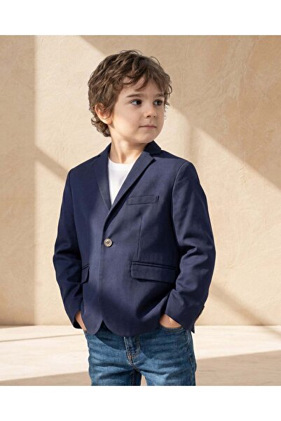 REDTAG بليزر رجالي كحلي اللون بأزرار أمامية