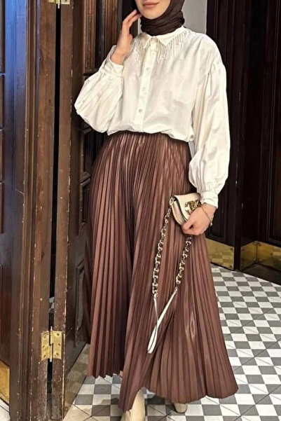 H&E LUXURY DESIGN Women's Modern Pleated Skirt