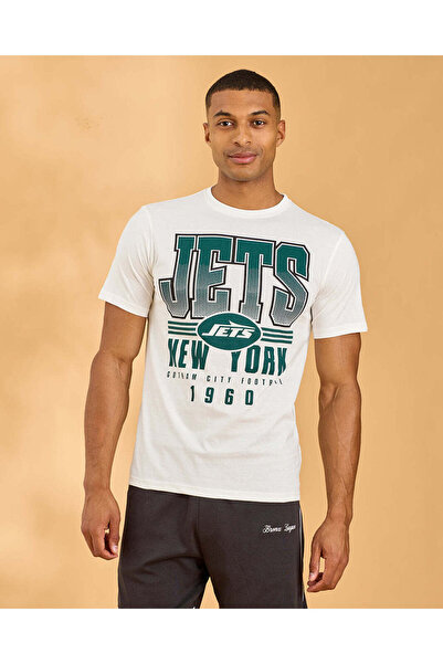 REDTAG Men White Printed T-Shirt