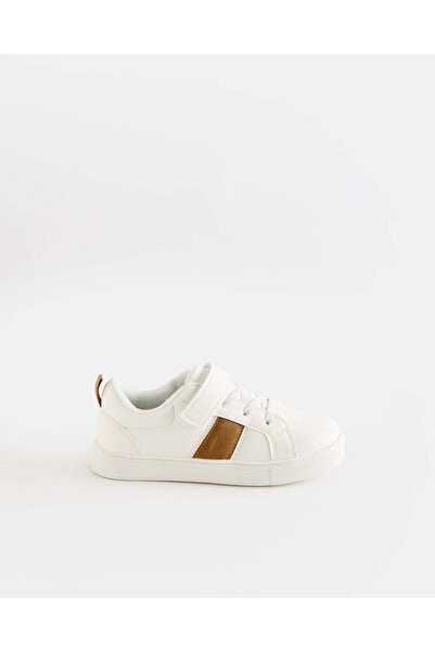 REDTAG Boys White Striped Sneakers
