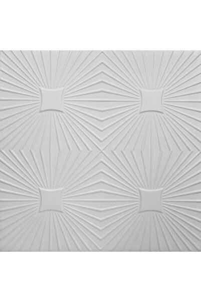 regata Placă decorativă pentru tavan fals 0840, polistiren XPS, alb, 50x50x0.4cm