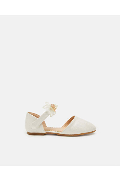 REDTAG راقصات باليه بفيونكة كريمية اللون للبنات