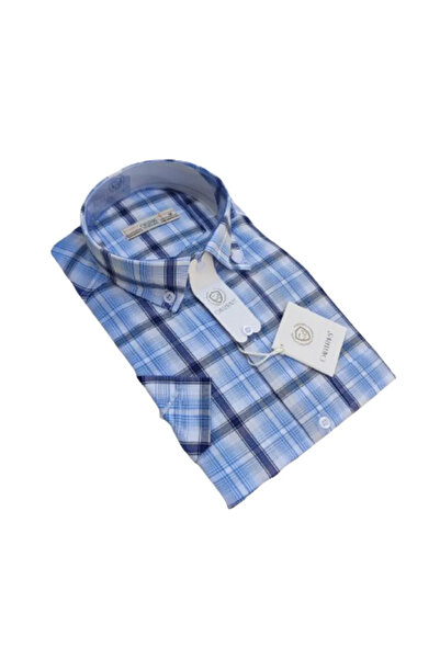 Nacar YAKALI CEPLİ KISA KOL GÖMLEK