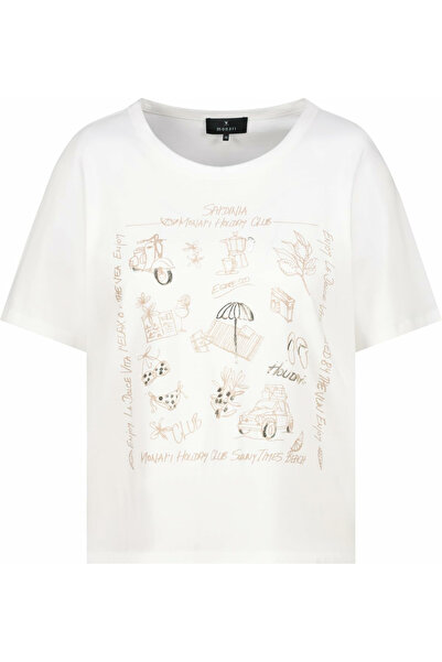 Monari Rundhals T-Shirt für Damen