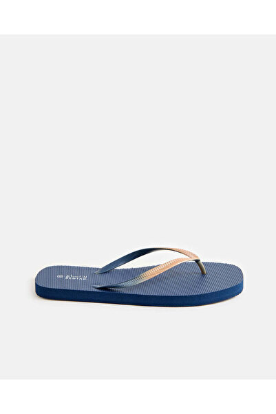 REDTAG Women Navy Glitter Strap Flip Flop