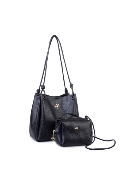 Nas Bag Women's Set of 2 Shoulder and Crossbody Bags Black Victoria