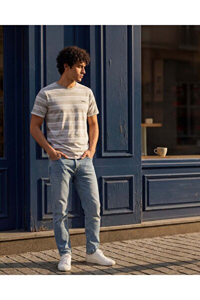 REDTAG Men Assorted Striped T-Shirt