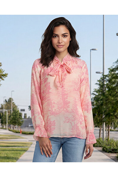 REDTAG بلوزة نسائية وردية اللون للاستخدام اليومي