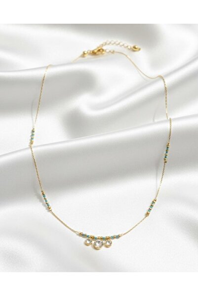 HANMADE Elegant Blue Gold Luxury Necklace
