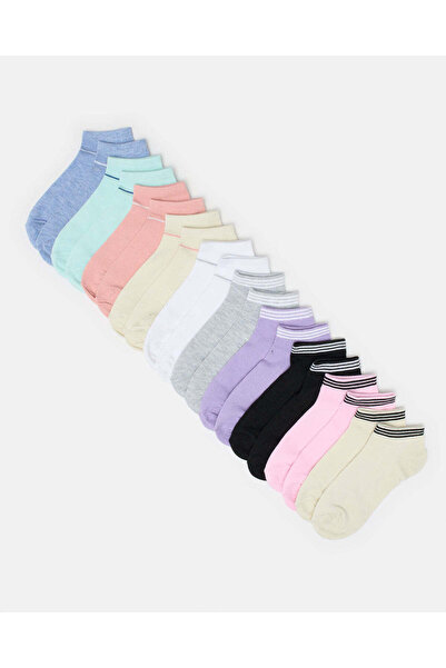 REDTAG جوارب نسائية متنوعة، عبوة من 10 جوارب قصيرة