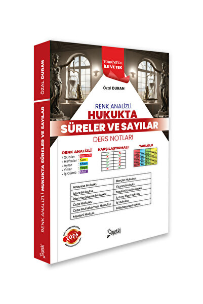 Yetki Yayıncılık RENK ANALİZLİ SÜRELER SAYILAR DERS NOTLARI 2026