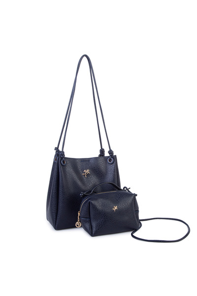 Nas Bag Women's Set of 2 Shoulder and Crossbody Bags Navy Blue Victoria