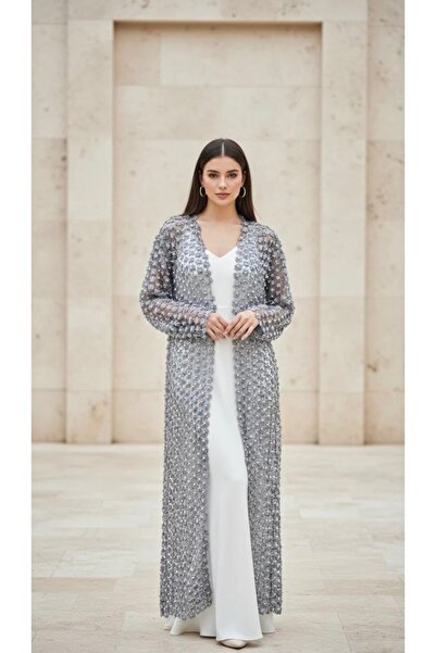 Rabiossa KADIN UZUN TAŞLI ABİYE CEKET ELBİSE