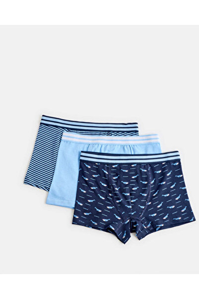 REDTAG Junior Boys Assorted Boxer (Pack Of 3)