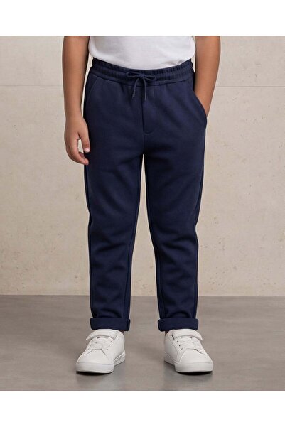 REDTAG بنطلون رياضي للأولاد باللون الكحلي من قماش البيكيه