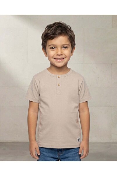 REDTAG تيشيرت هنلي بيج بأكمام قصيرة للأولاد