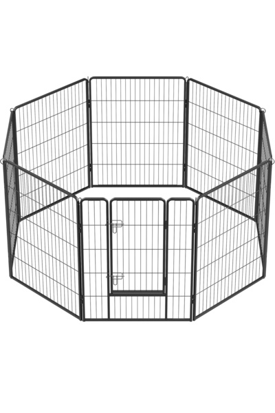 feandrea Țarc metalic pentru câini sau găini, 8 panouri modulare, utilizare i...