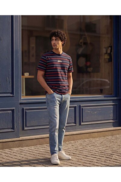 REDTAG Men Assorted Striped T-Shirt