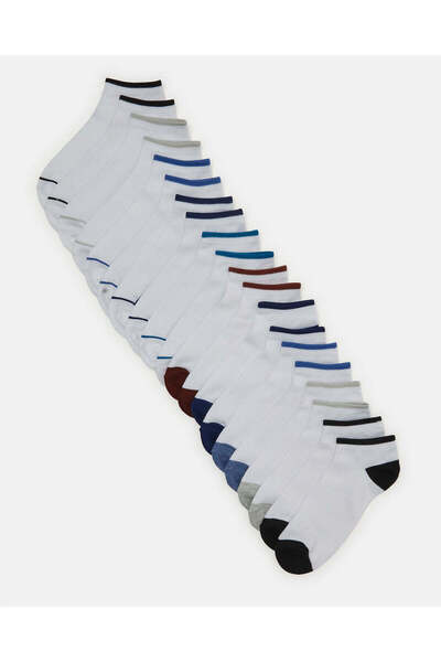 REDTAG جوارب رجالية بيضاء متنوعة، عبوة اقتصادية من 10 أزواج