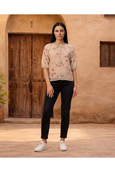 REDTAG بلوزة نسائية كاجوال باللون البيج