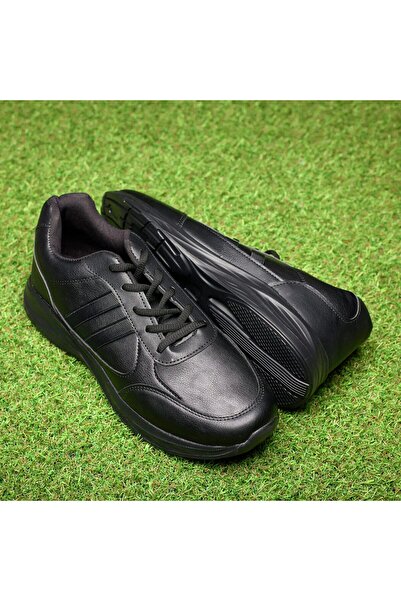 Feisal Men's Black Lace-Up Sneakers, Comfortable Everyday Shoes, JX-24016