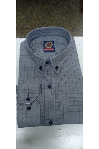 Nacar Baba Gömlek Cepli Klasik Kesim Pamuklu Uzun Kollu