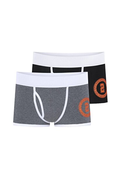 ESOTIQ Men's Boxer Briefs 2-Pack Smooth with Bold Hems & Logo x Robert Kupisz...