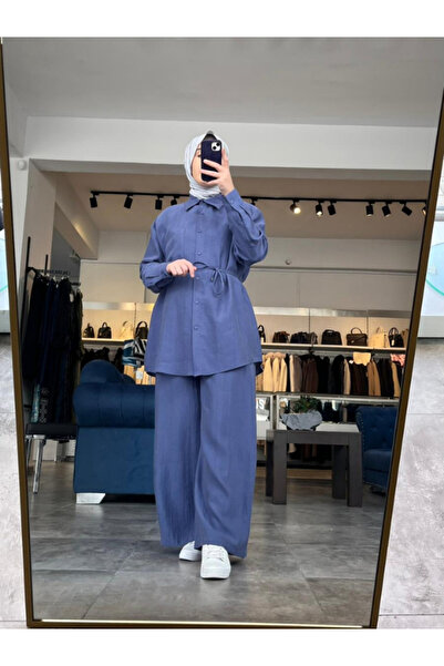 My Magazin Women's Cotton Tunic Trouser Set 7370