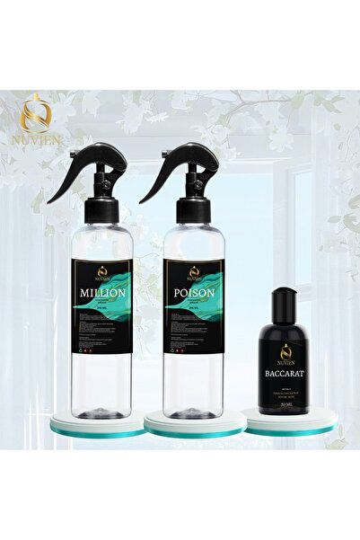 Nuvien Set 2 Odorizante 3-în-1 200ml + Esență de Rufe 50ml