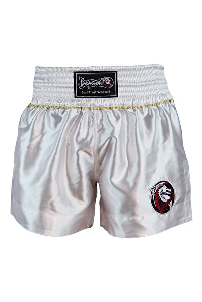 Dragondo Mt3033 Muaythai Shorts White Kick Boxing Shorts