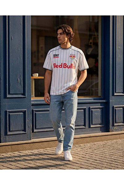 REDTAG تي شيرت رجالي أبيض مطبوع