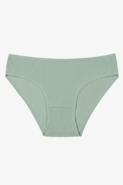 ECNT Women's 1-Piece Ribbed Cotton Bikini Panties