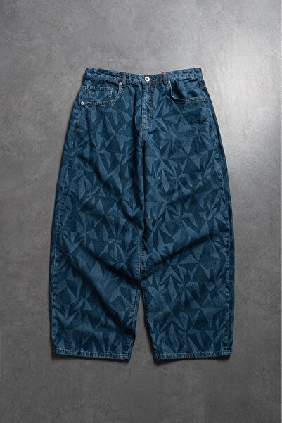 GRJ denim Crystal Fade Wide Leg Super Baggy Men's Jean Pants