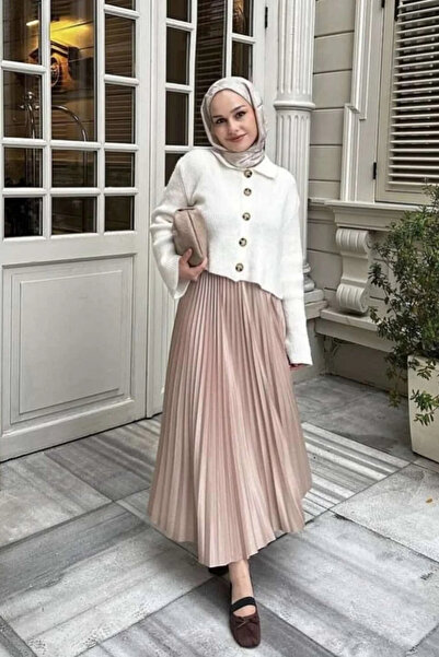 H&E LUXURY DESIGN Women's Modern Pleated Skirt