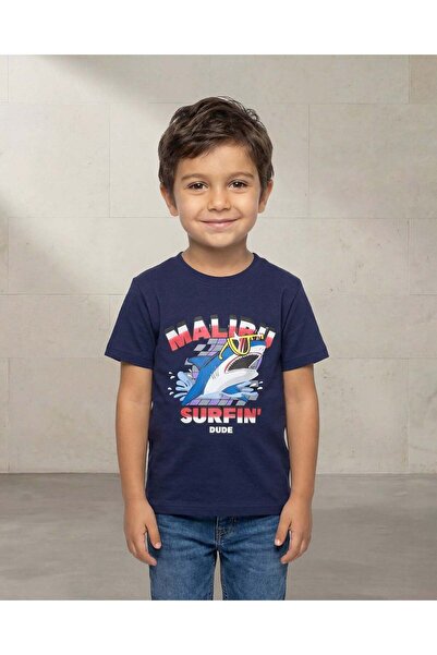 REDTAG تيشيرت للأولاد برسومات سمكة قرش بحرية