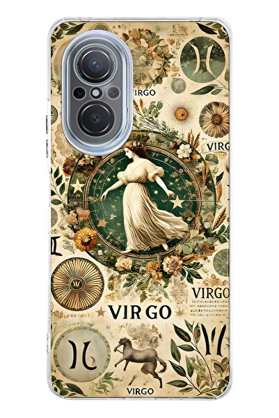 FLAMENKO حافظة هاتف شفافة بنمط برج العذراء متوافقة مع هاتف هواوي نوفا 9 SE