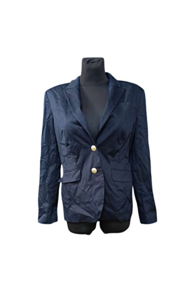 OEM Marie Lund Women's Jacket - Elegant, Button-Down, 100% Cotton - Black, Si...