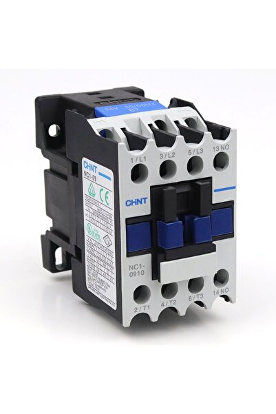 chint NC1-0910 24 VAC BOBİNLİ 3 KUTUPLU KONTAKTÖR, 24KW, 9A (AC-3), 1NA YARDI...