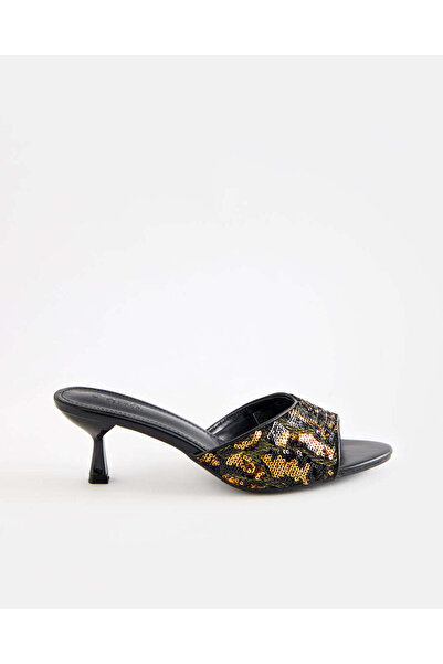 REDTAG Women Black Trim Mules